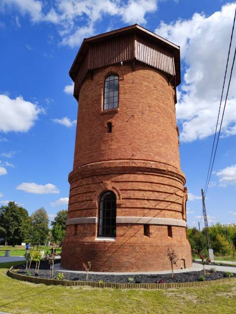 The water tower in Nurzec Stacja