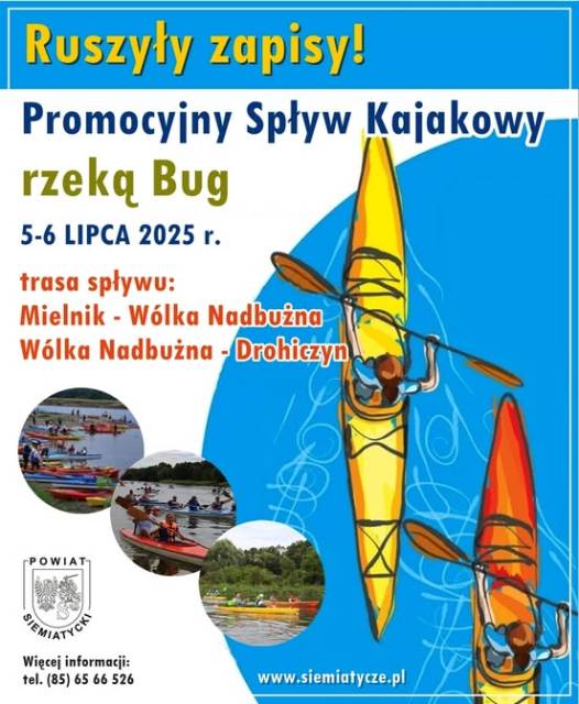 proMOCyjNY Spływ Kajakowy rzeką Bug: Mielnik-Drohiczyn 2025