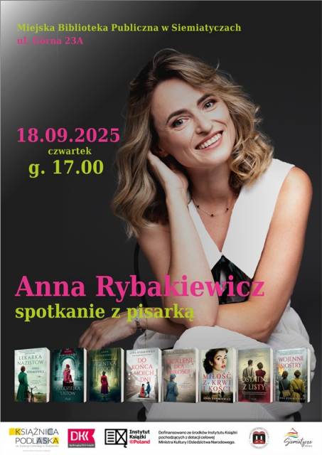 Spotkanie autorskie z Anną Rybakiewicz w Miejskiej Bibliotece Publicznej 