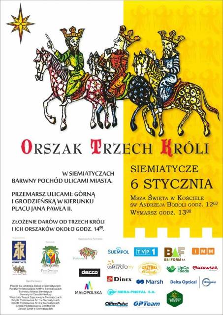 Orszak Trzech Króli w Siemiatyczach 2026