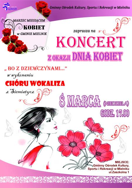 Koncert z okazji Dnia Kobiet pt. „BO Z DZIEWCZYNAMI...”