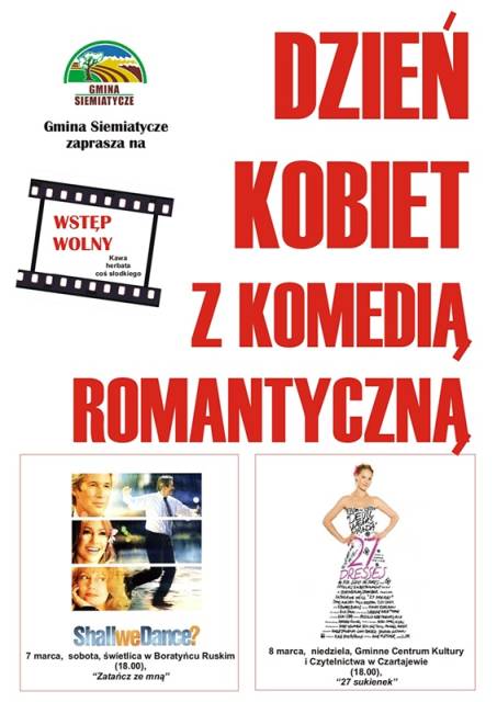 Dzień Kobiet z komedią romantyczną