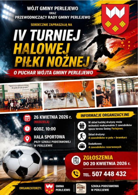 IV Turniej Halowej Piłki Nożnej o Puchar Wójta Gminy Perlejewo