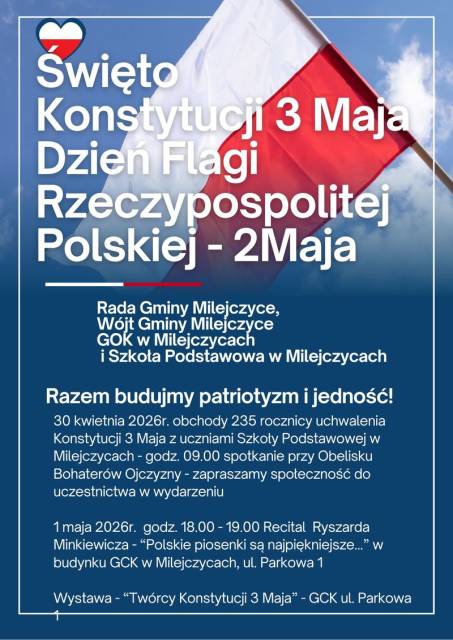 Obchody Święta Konstytucji 3 Maja w Milejczycach