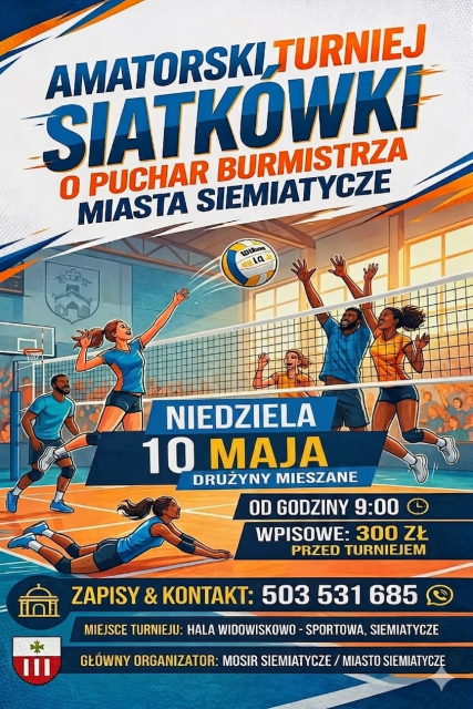  Amateur Volleyball Tournament for the Mayor’s Cup in Siemiatycze