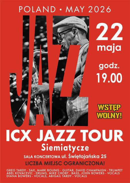 ICX Jazz Tour zawita do Siemiatycz