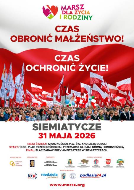 Marsz dla Życia i Rodziny w Siemiatyczach