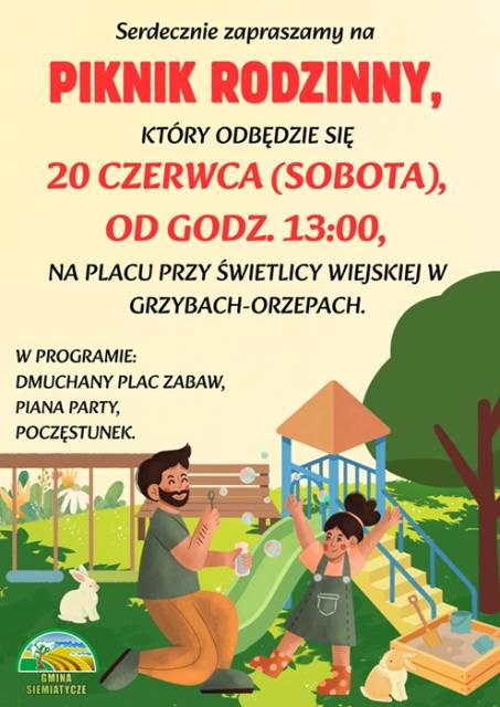 Piknik rodzinny w Grzybach Orzepach