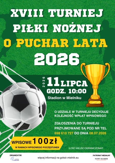XVIII Turniej Piłki Nożnej o Puchar Lata 2026