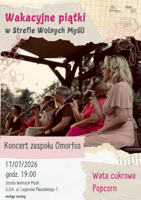 Wakacyjne Piątki w Strefie Wolnych Myśli – Koncert zespołu Omorfos