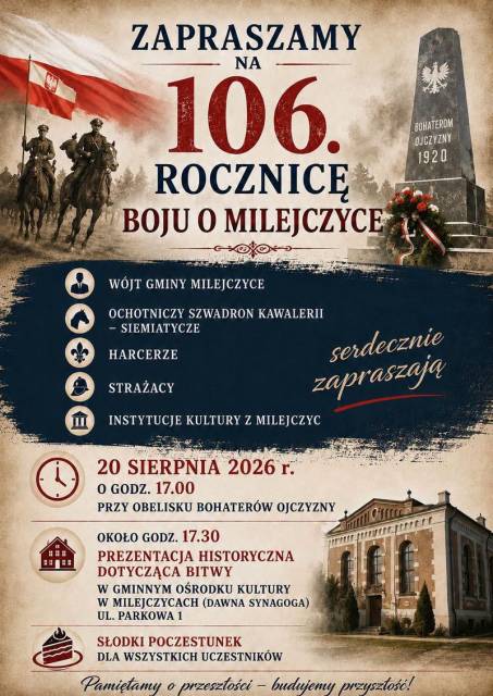 The 106th Anniversary of the Battle of Milejczyce