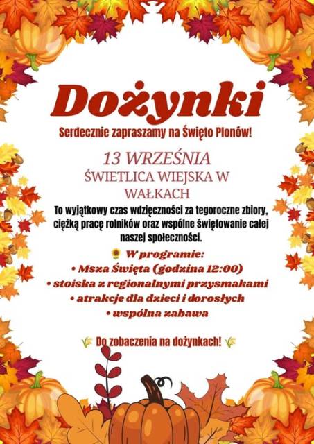 Dożynki w Wałkach