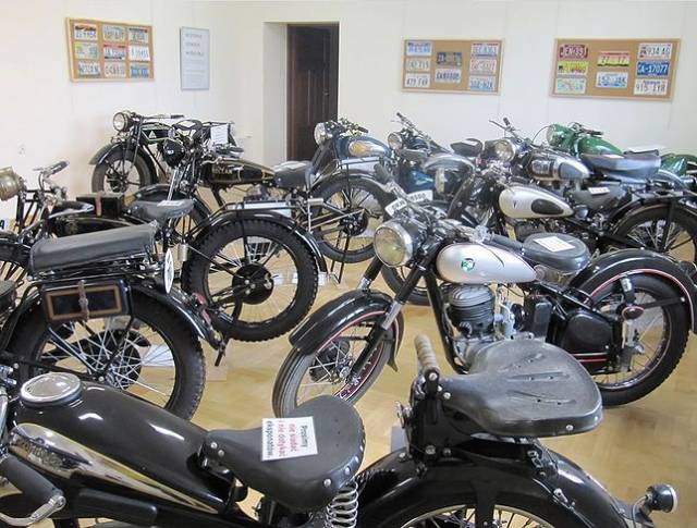 Exhibition of old motorcycles