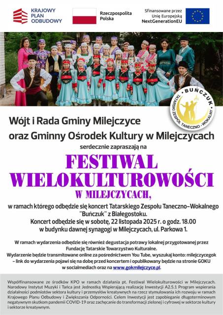 Festiwal Wielokulturowości w Milejczycach – 22 listopada 2025