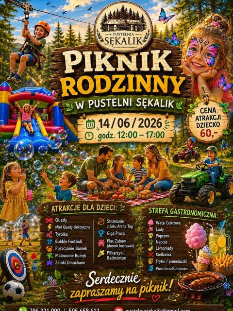 Piknik rodzinny w Pustelni Sękalik