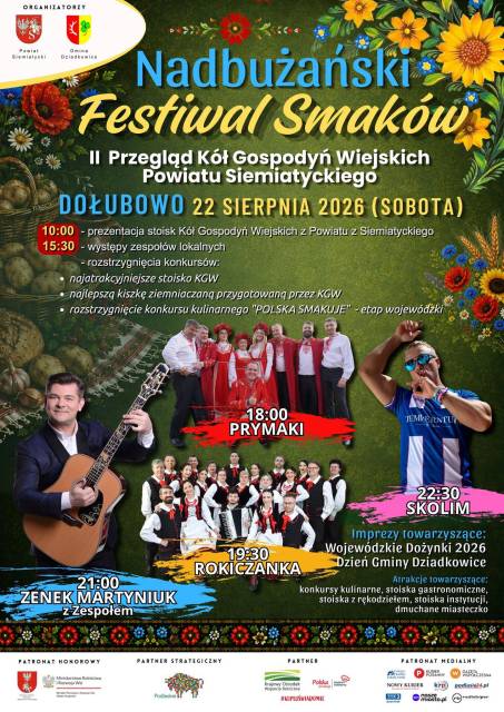 Nadbużański Festiwal Smaków - II Przegląd Kół Gospodyń Wiejskich Powiatu Siemiatyckiego