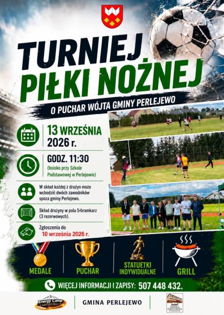 Turniej Piłki Nożnej o Puchar Wójta Gminy Perlejewo